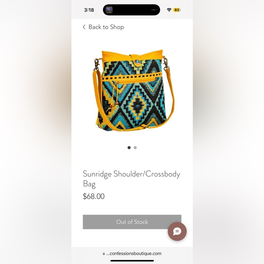 Beautiful Yellow and Black Patterned Boho Women's Bag - Picture 4 of 16